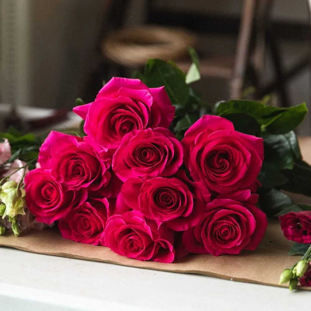 Bouquet Roses Rouges Atelier Passiflore Sessile