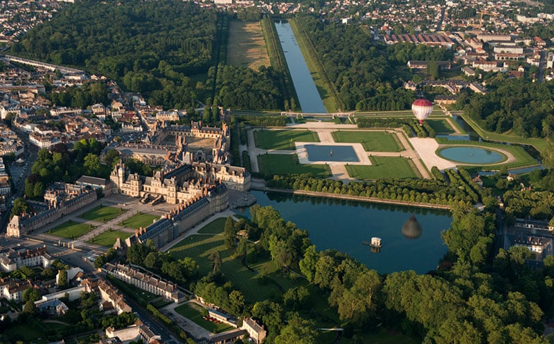 Vue aerienne chateau fontainebleau seine et marne B LECUYER BIBAL