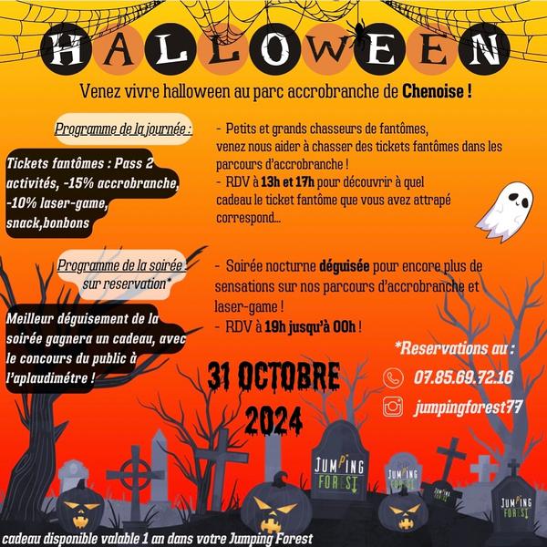 Halloween à l'accrobranche