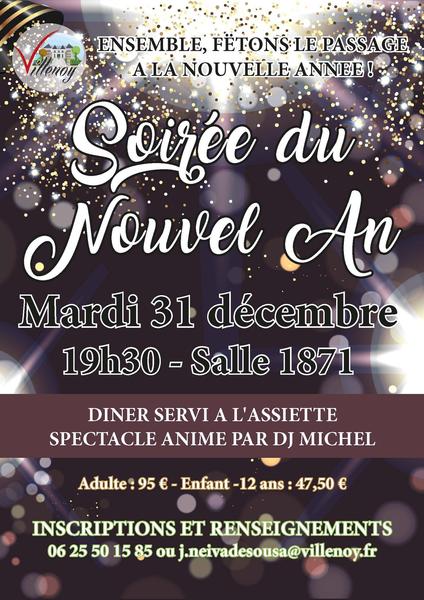 Soirée du nouvel an à Villenoy