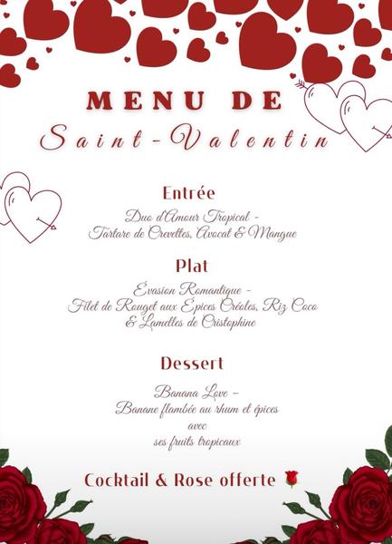 Saint-Valentin : dîner à LaCasaCréole à Chaumes-en-Brie