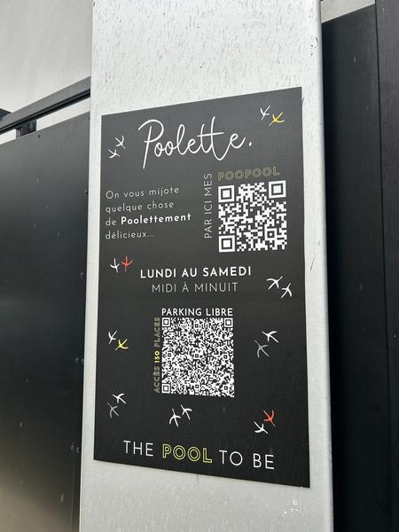 Poolette - Le restaurant