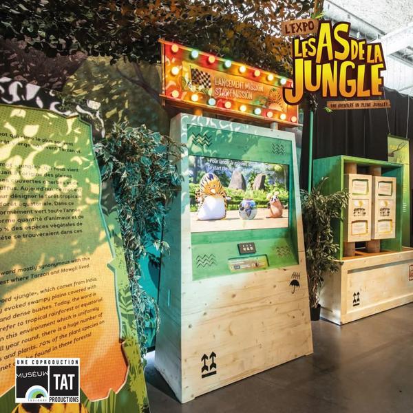 Exposition ludique - Les as de la Jungle à l'Imaginarium