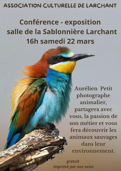 Conférence sur la photographie animalière