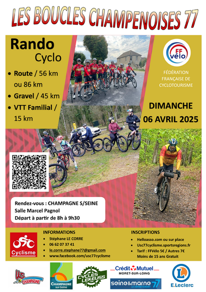 Rando-cyclo : Les boucles champenoises 77