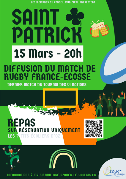 Soirée Saint Patrick à Ozouer-le-Voulgis