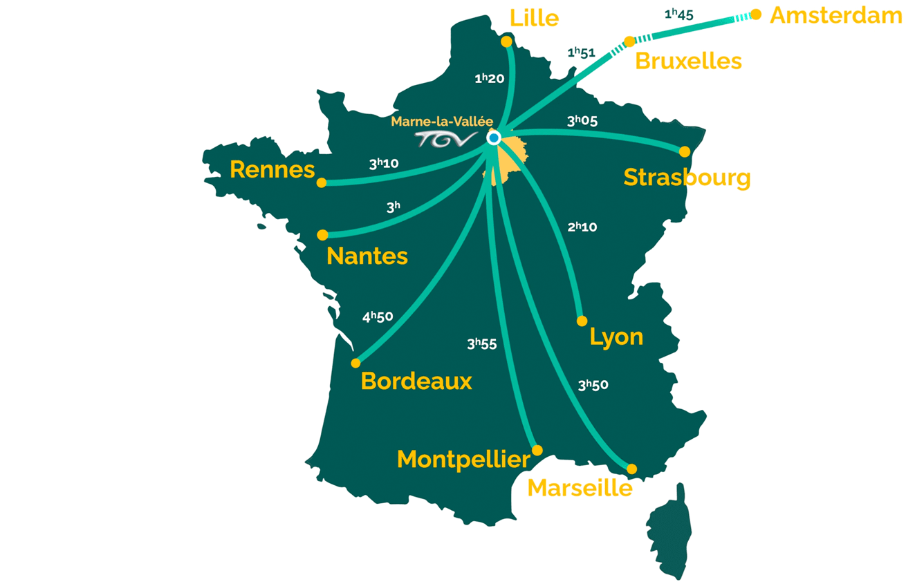 carte acces seine et marne distance grandes villes train