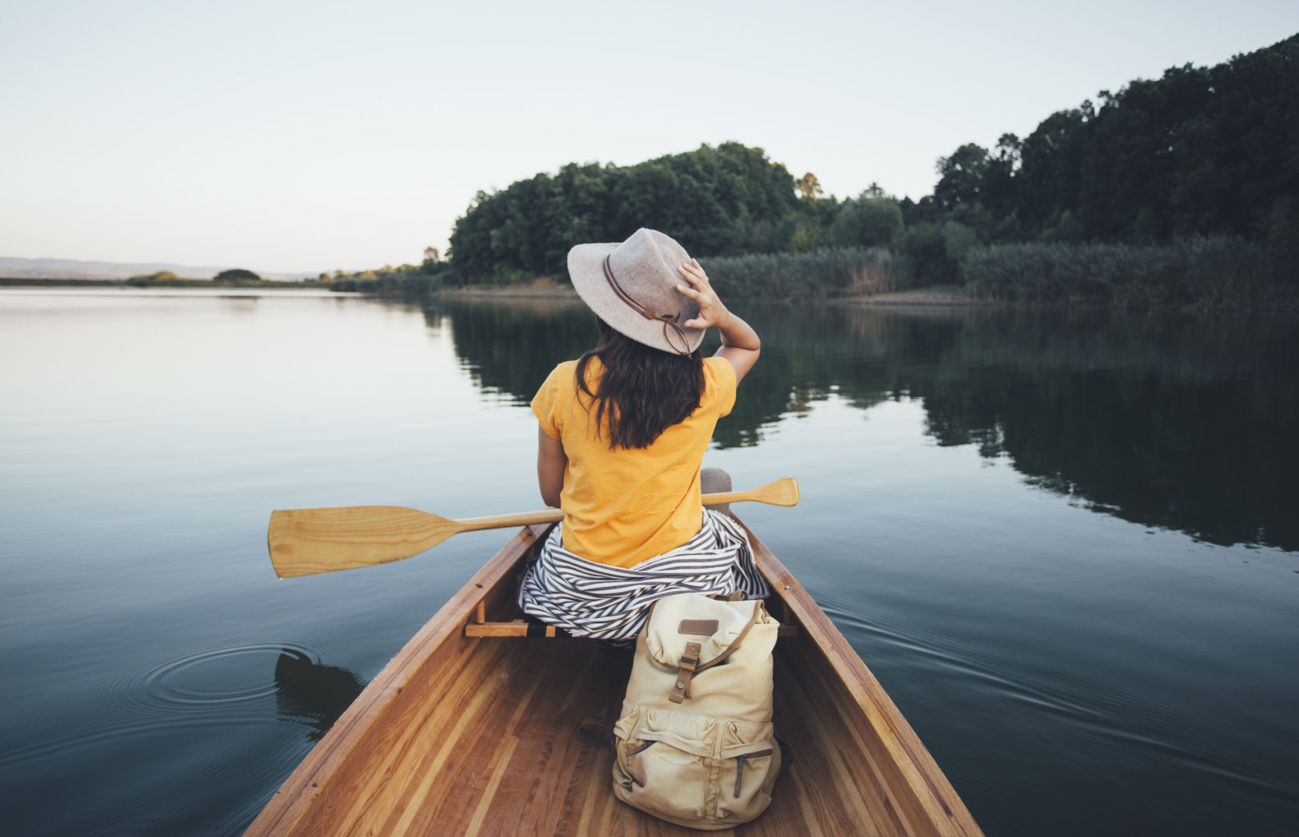 Enjoy canoeing