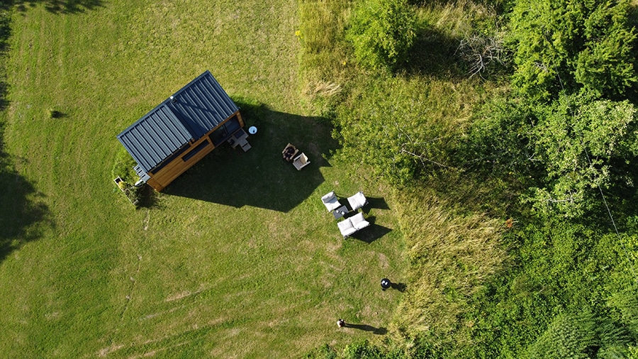 tiny house senja vue du ciel seine et marne